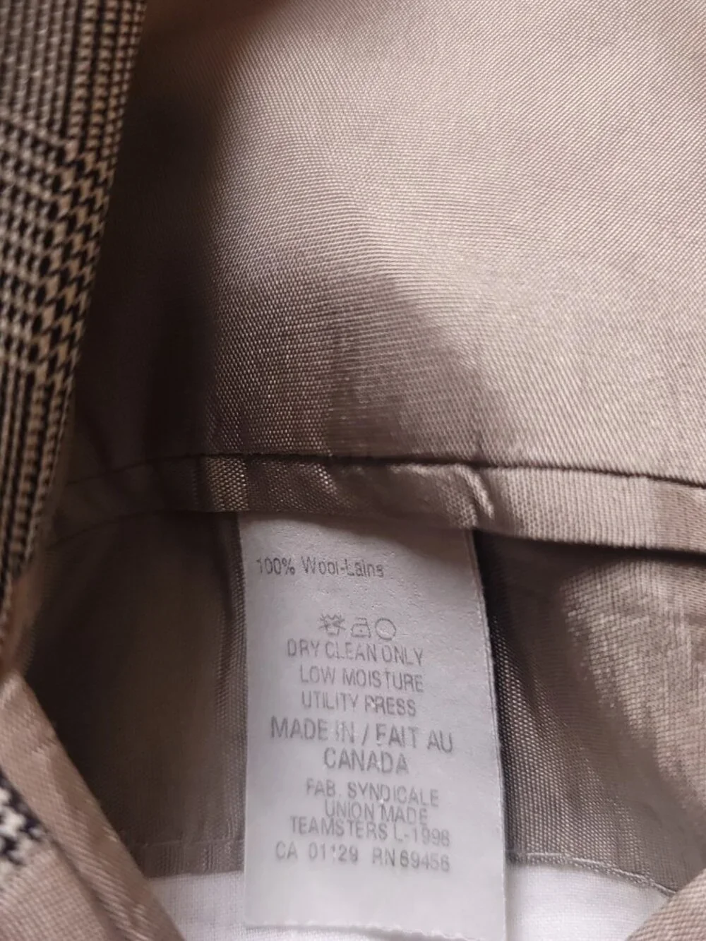 Polo Ralph Lauren Blazer Mens 48L Wool Boyds Philadelphia Beige Suit Jacket